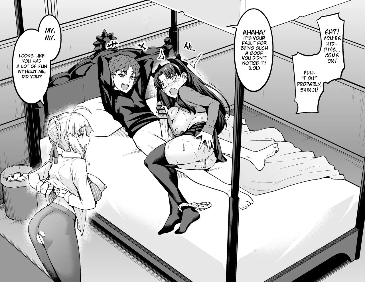 Saber & Rin, Shinji to Uwaki Sex Suru-2